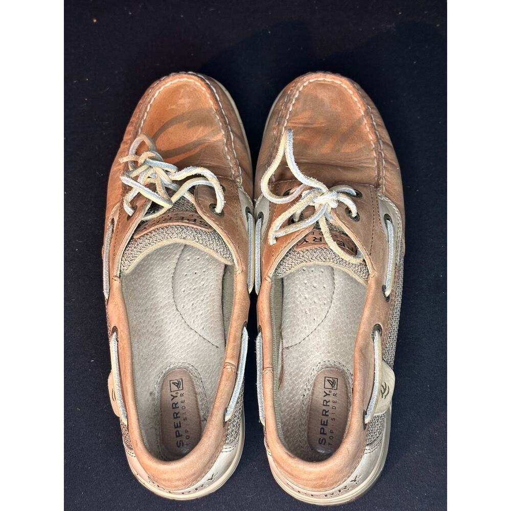 #5 Sperry Top-Sider Authentic Original Boat Shoes Tan Leather